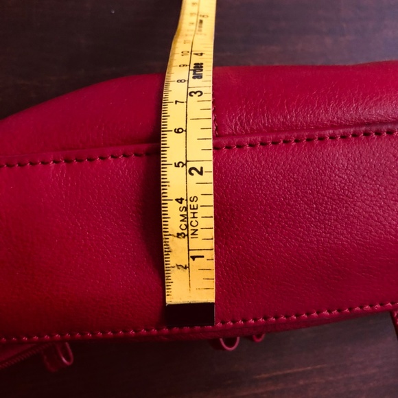 Osgood Marley Red Leather Shoulder Bag - Picture 8 of 8